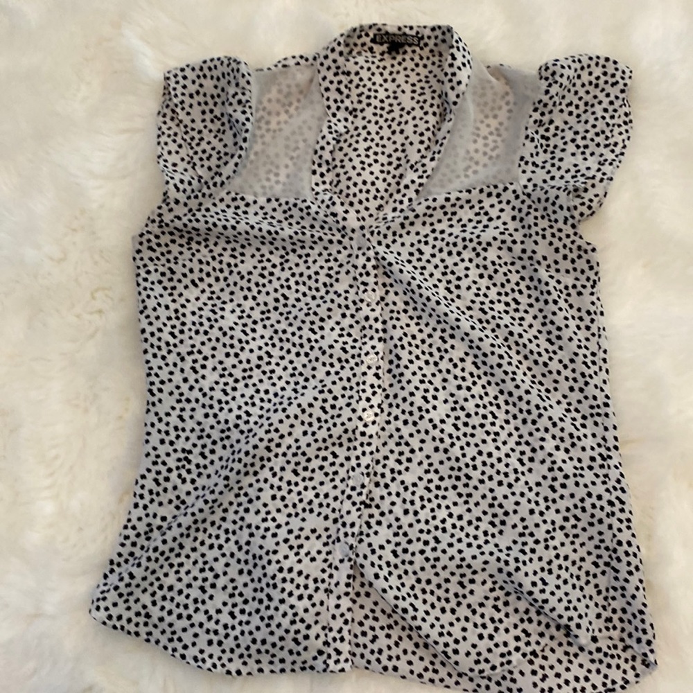 Express polka dot shirt